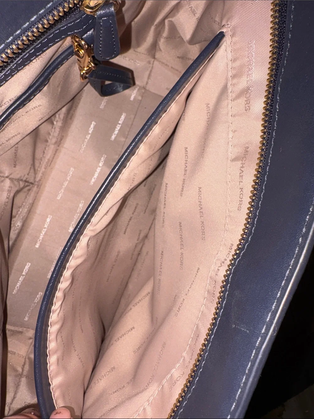 Michael Kors Whitney Two-Tone Navy and Light Blue Tote